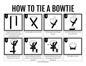 How to Tie a Bowtie Printable Board Game