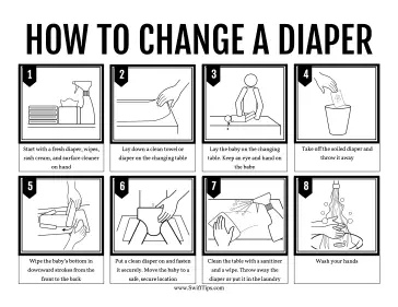 How to Change a Diaper Printable Board Game