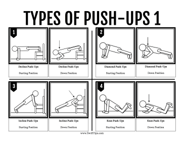 Push-Up Styles Printable Board Game