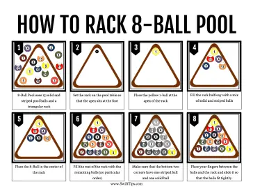 How to Rack Pool for 8-Ball Printable Board Game