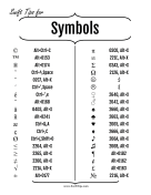 How to Make Common Symbols