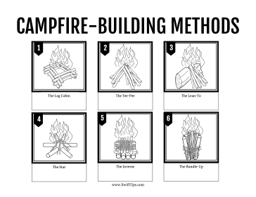 Campfire Methods Printable Board Game