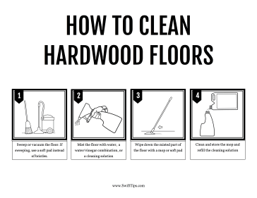 How to Clean Hardwood Floors Printable Board Game