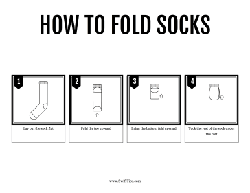 How to Fold Socks Printable Board Game