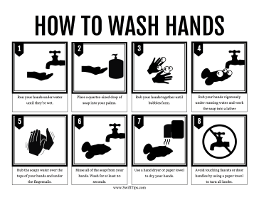 How to Wash Hands Printable Board Game