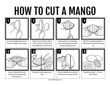 How to Cut a Mango Printable Board Game