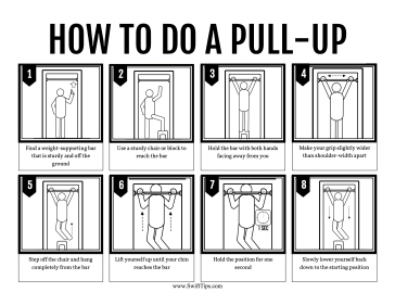 How to Do a Pull-Up Printable Board Game