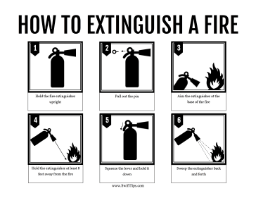 How to Use a Fire Extinguisher Printable Board Game