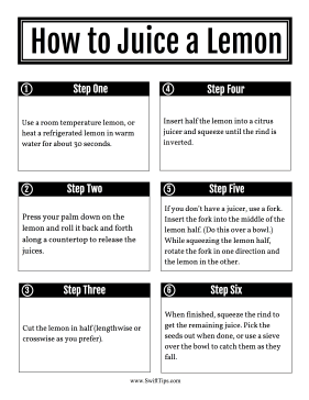 How to Juice a Lemon Printable Board Game