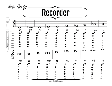 Recorder Fingering Chart Printable Board Game