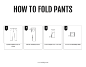 How to Fold Pants printable swift tip