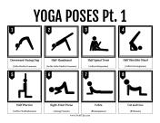 Yoga Poses printable swift tip